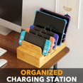 thumbnail image 2 of 2025 Latest Model Bamboo Charging Station for Multiple Devices, Cell Phone, 2 of 5