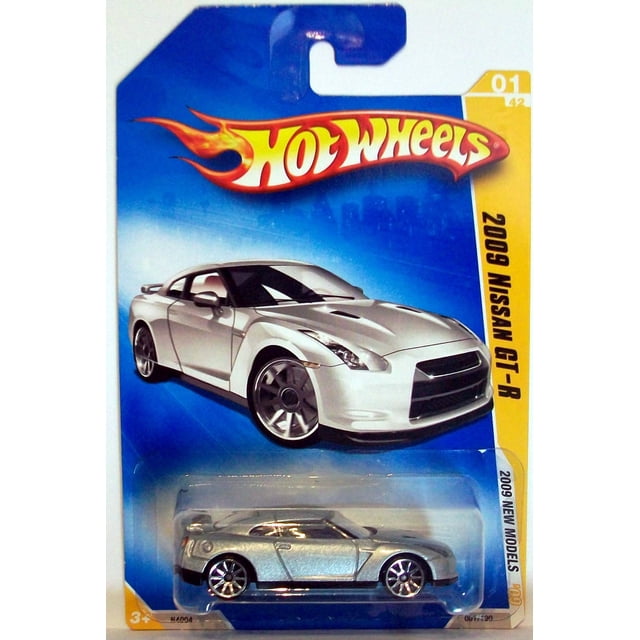 Nissan GT-R Silver 2009 Diecast Hot Wheels, escala 1:64
