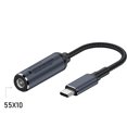 thumbnail image 1 of Cable adaptador para computadora portátil PD100W, interfaz de CC a cable de conversión tipo C, fuente de alimentación de CC, segundo puerto de carga tipo C, 1 of 6