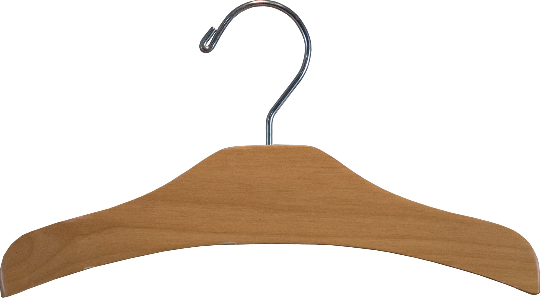 International Hanger Alder Wood Arched Kid's Top Hanger, 50 Pack