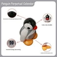 thumbnail image 4 of Calendario de Pingüinos Decoración de Escritorio Presionando Calendario Boca Roja Decoración de Muñecos de Pingüinos Regalo de Cumpleaños,B, 4 of 5
