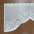 thumbnail image 6 of White Lace Swag Curtains for Kitchen, Sheer Floral Embroidery Window Valances Hollow Knitted Home Decor Lace Valance Curtains for Living Room Bathroom Cafe Small Windows, 6 of 7