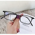 thumbnail image 4 of 1PCs Women Blue Square Plastic Frame Ultra Light Reading Glasses Fashion High Definition Transparent Glasses Color Frame Computer Glasses, 4 of 4