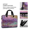 thumbnail image 4 of 16" Laptop Briefcase for Work Travel Laptop Shoulder Bag Carrying Handbag Laptop Case Purple Trees, 4 of 8