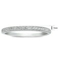 thumbnail image 4 of SuperJeweler 0.07 Carat Dainty Diamond Band Ring In Sterling Silver For Women, 4 of 5