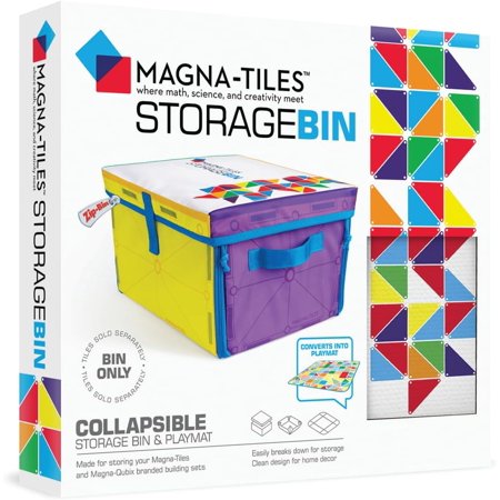 Storage Bin & Interactive Play-Mat, The ORIGINAL Magnetic Building Brand