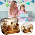 thumbnail image 4 of hulanddfd Mini Nativity Set in Tin Box, Portable Pocket Nativity Scene Figurines Display Tin Cases for Tabletop Mantel Shelf Decor Easter Party Supplies Religious Gift, 4 of 7