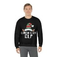 thumbnail image 4 of Lunch Lady Elf Unisex Sweatshirt, S-2XL Christmas Holidays Xmas Elves, 4 of 6