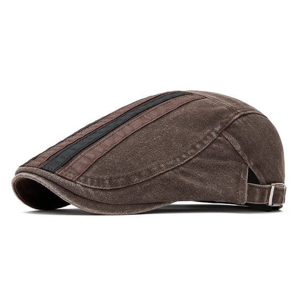 Men Cotton Gatsby Flat Duckbill Newsboy Hat Golf Driver Beret Ivy Adjustable Cap