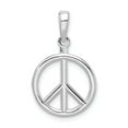 thumbnail image 3 of Million Charms 925 Sterling Silver Polished Peace Symbol Pendant, 3 of 3
