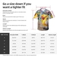 thumbnail image 5 of Lsque Pikmin Pattern Hawaiian Shirt for Men Unisex Summer Beach Casual Short Sleeve Cotton Linen Button Down Shirts-Large, 5 of 6