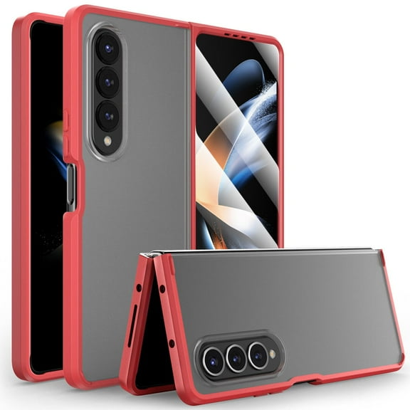 Shade Series Hybrid Case with Integrated Screen Protector for Samsung Galaxy Z Fold 4 - Red