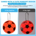 thumbnail image 4 of Uxcell Reflective Keychain Tags, Reflective Football Pendant Waterproof Safety Reflector for Backpack Handbag Orange-red, 4 of 7