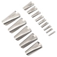 thumbnail image 6 of 14 Piece Caulk Nozzle Applicator 45 Degree Professional Stainless Steel Caulk Finishing Tool for Bathrooms and Kitchens, 6 of 8