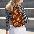 thumbnail image 5 of Fotbe Red Plaid Sunflower Mochila de Lona con Estampado, Mochila Duradera, Mochila Versátil de Alta Calidad, Mochila Compacta Vintage-Small, 5 of 5