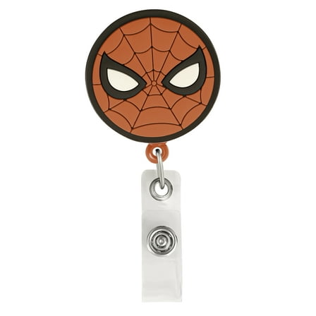 Marvel Men's Spider-Man Badge Reel, 26-inch Retractable ID Card Badge Holder with Alligator Clip