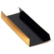 Rectangular Folding-Edges Pastry Board 5-1/16" Long with Black Interior & Gold Exterior - Pack of 200
