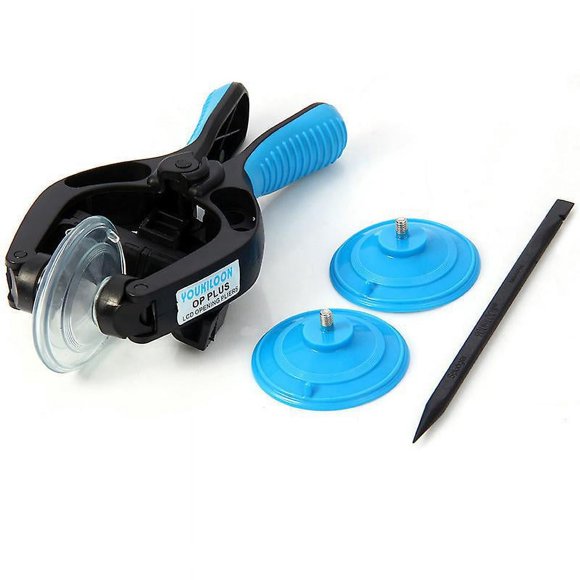 LCD Screen Opening and Repair Tool Kit for Smartphones and Tablets - Includes Tweezers and Suction Cup (Blue)