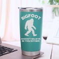 thumbnail image 2 of Bigfoot Tumbler 20oz Gifts for Women Sasquatch Gifts Glitter Silver Insulated Tumbler Green Big foot Gift Idea Animal Tumbler with Lid and Straw, 2 of 6