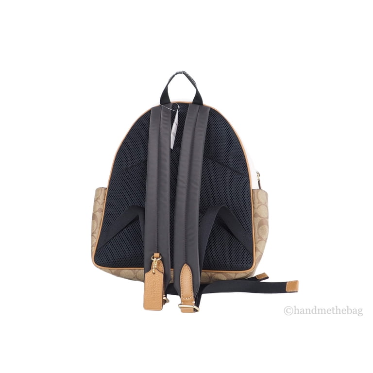 Coach (CA439) Court Chalk Glacier White Blocked Signature Coated