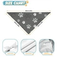 thumbnail image 6 of Dog Bandana 1 Pack,Grey Dog Paw Footprint Bandanas for Dogs,Cat Bandana,Small/ Large Dog Bandana 2 Size,Dog Bandanas, 6 of 6