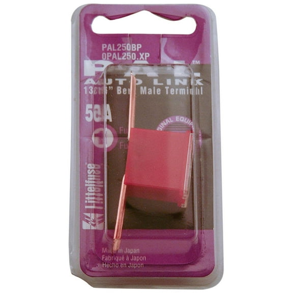 Littelfuse 0PAL250.XP PAL 13/16 Bent 32 Volt 50A Carded Auto Link Fuse