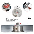 thumbnail image 3 of Angle Grinder Cutting Blade Adapter, 304 Stainless Steel Angle Grinder Electric Drill Conversion Collets Adapter,  Core Drill Bit Adapter for Woodworking, 3 of 7