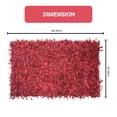 thumbnail image 2 of Home Weavers Leather Shaggy Collection Living Room Rug, Machine Washable Area Rugs, Rug For Living Room, Non Slip Accent Rugs, Soft Foldable Indoor Floor Rug, Easy To Clean, 5' x 8', Red Multi, 2 of 2