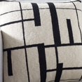 thumbnail image 3 of SAFAVIEH Azeem 18" x 18" Contemporary Ivory/Black Abstract Cotton Decorative Pillow, 3 of 6