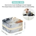 thumbnail image 5 of Marble Travel Portable Jewelry Organizer Box with Earring Holder, Bracelet Holder, and Necklace Organizer for Girls and Women, 5 of 6
