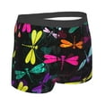 thumbnail image 4 of Uemuo Colorful Dragonflies Pattern Men's Boxer Briefs,Trunk Anti-Chafing,Comfortable, Durable, and Stylish Underwear-Small, 4 of 9
