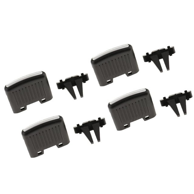 Kit de Reparación de Clip de Pestaña de Ventilación de Aire Acondicionado Perfecl 4 Piezas Plástico ABS 30x25mm