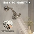 thumbnail image 6 of Aqua Elegante 6 Function Luxury Shower Head for High Pressure Showers - 2.5 GPM - Brushed Nickel, 6 of 7