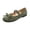 Green, variant on Willtoo Women Polka Dot Bow Mary Jane Flats Round Toe Elastic Strap Slip On Canvas Shoes Lightweight Soft Sole Casual Ballet Flats