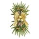 thumbnail image 2 of Guirnalda navideña preiluminada para escalera, colgante, corona Artificial para ventana, estante para chimenea, decoración del hogar y granja Amarillo Macarena Botín de escalera, 2 of 8
