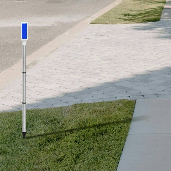 Raindrops Solar Pathway Lights Garden Solar Lights Markers Solar Lamp Outdoor Walkway Lights Solar Sidewalk Lights Reflective Marker Lights for Outdoor Lighting