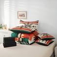 thumbnail image 6 of Manfei Bohemian Aztec 7pcs Bedding Comforter Set for Female Men Teens,Exotic Style Queen Bedding Sets Super Cozy,Southwestern Theme Queen Sheet Sets,Lightweight Room Decor,Reversible, 6 of 8