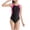 Swimwear-2Hot Pink, variant on Gamivast Athletic One Piece Swimsuit for Teen Girls Color Block Racerback Sporty Training Monokini Summer Swimming Pool Wear Modest Beach Bathing Suit