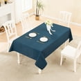 thumbnail image 4 of BALCONY & FALCON Rectangle Tablecloth Water Resistant Thick Faux Linen Table Cloth for Easter Spring Gardening Outdoor Dining Navy Blue 47 x 63, 4 of 6