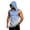 Blue, variant on LNZGNM Men's UPF 50 Short Sleeve Sun Hoodie – Quick-Dry Rash Guard for Fishing & Hiking, Lightweight Athletic Workout Top,Green(M)