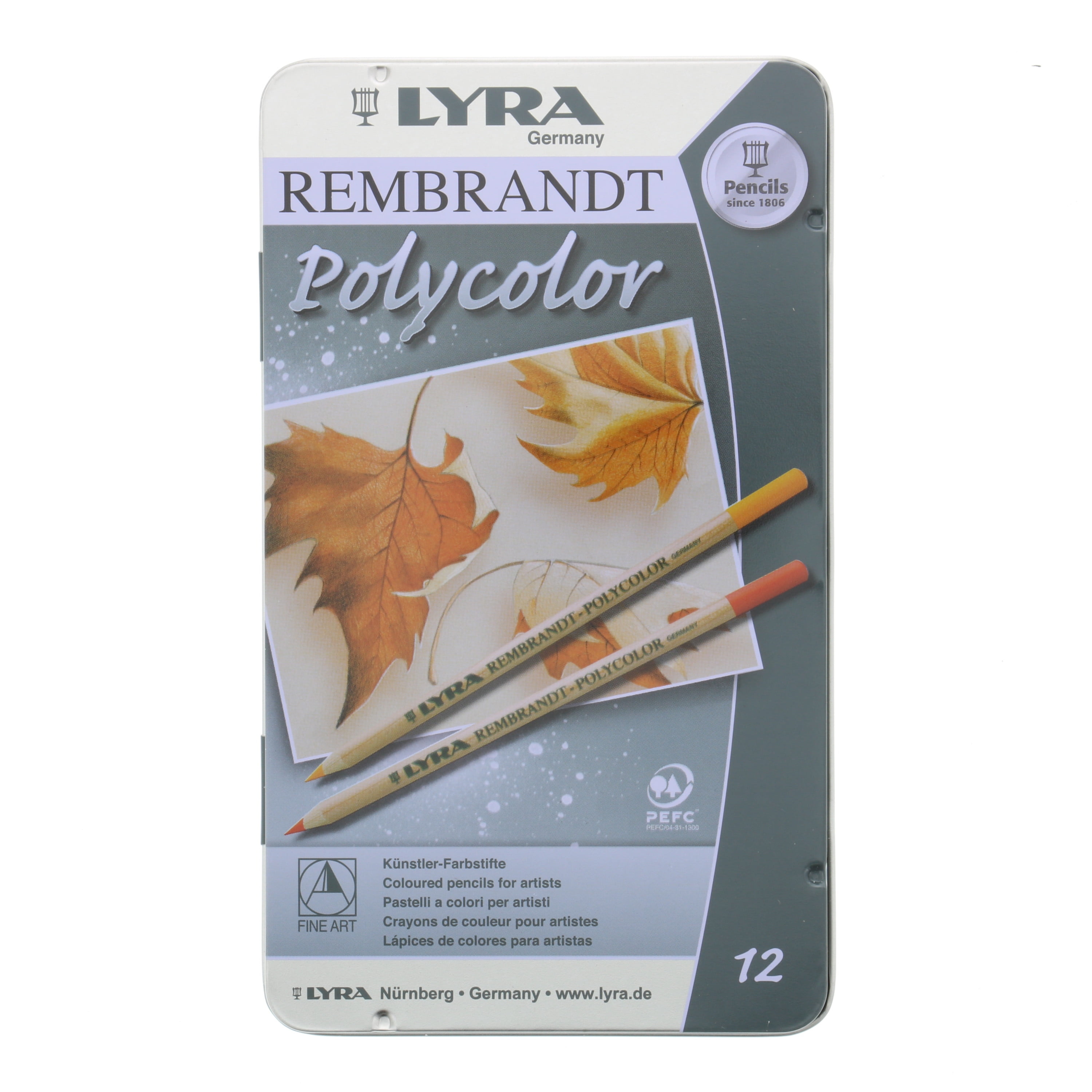 Lyra Rembrandt Polycolor Colored Pencil Set, 12Color