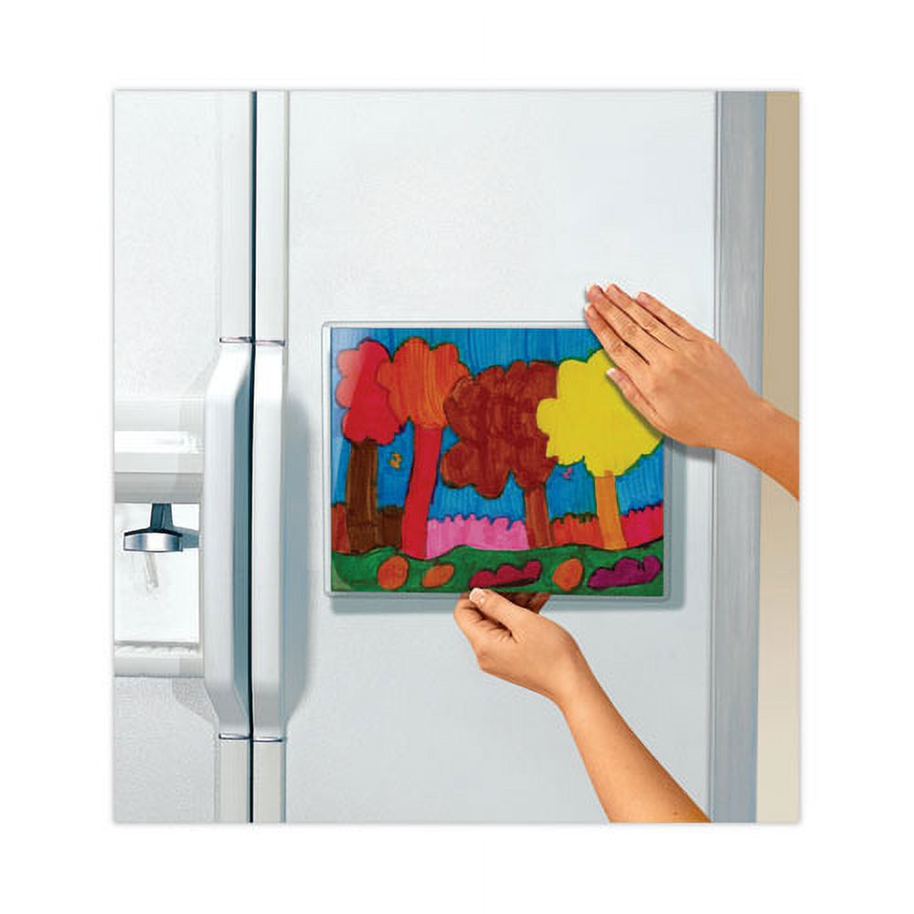 "Display Pocket, Removable Interlocking Fasteners, Plastic, 8.5 x 11, Clear | Bundle of 10 Each"