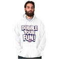 thumbnail image 5 of Dubble Bubble Double Your Fun Logo Hoodie Sweatshirt Women Men Brisco Brands M, 5 of 6