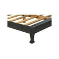 thumbnail image 4 of Taran Designs Gianna Floral Carved Solid Wood King Bed in Black, 4 of 6