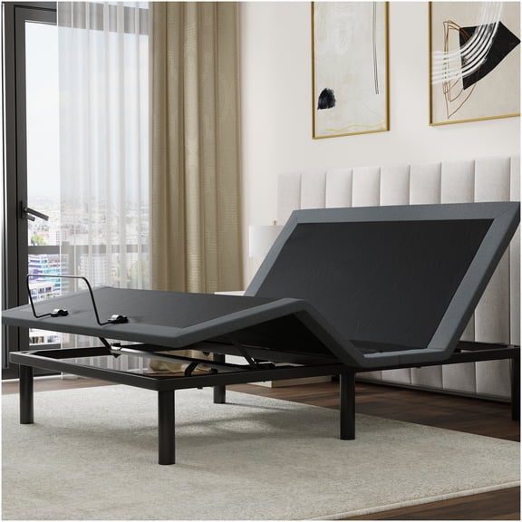 Queen Size Adjustable Bed Base with Wireless Remote, Zero Gravity Position, Tool-Free Assembly, Head and Foot Incline for Enhanced Comfort