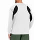 thumbnail image 4 of pstuiky camisas de manga larga para hombre, Blusa informal de manga larga con cuello redondo y diseño deportivo de color liso para hombre camisetas de hombre l, 4 of 5