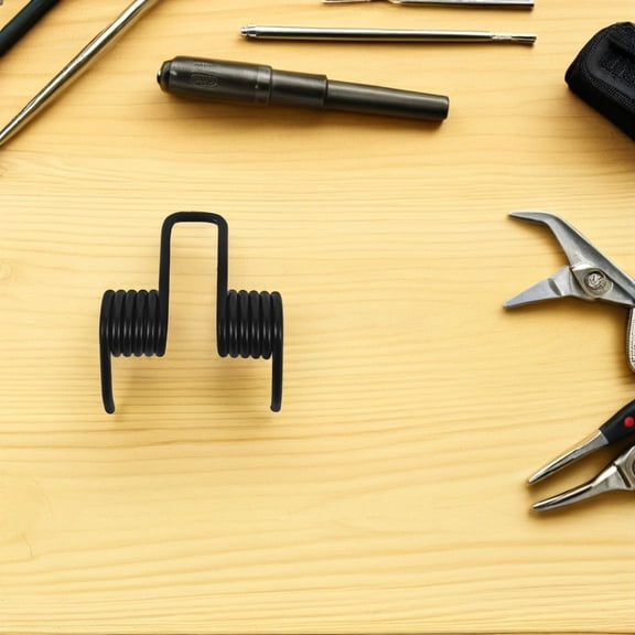 OUNONA 2Pcs Motorcycle Seat Springs Mount Kit Black Coil Spring Compression Replacement Parts