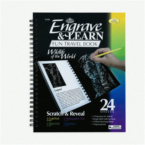 Wildlife Wonders: Engraving Art Booklet - Explore the Majestic Creatures of The World