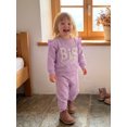 thumbnail image 5 of RUINIXCW Toddler Girl Fall Outfits Cute Letter Embroidery Long Sleeve Tops and Pants, 5 of 8