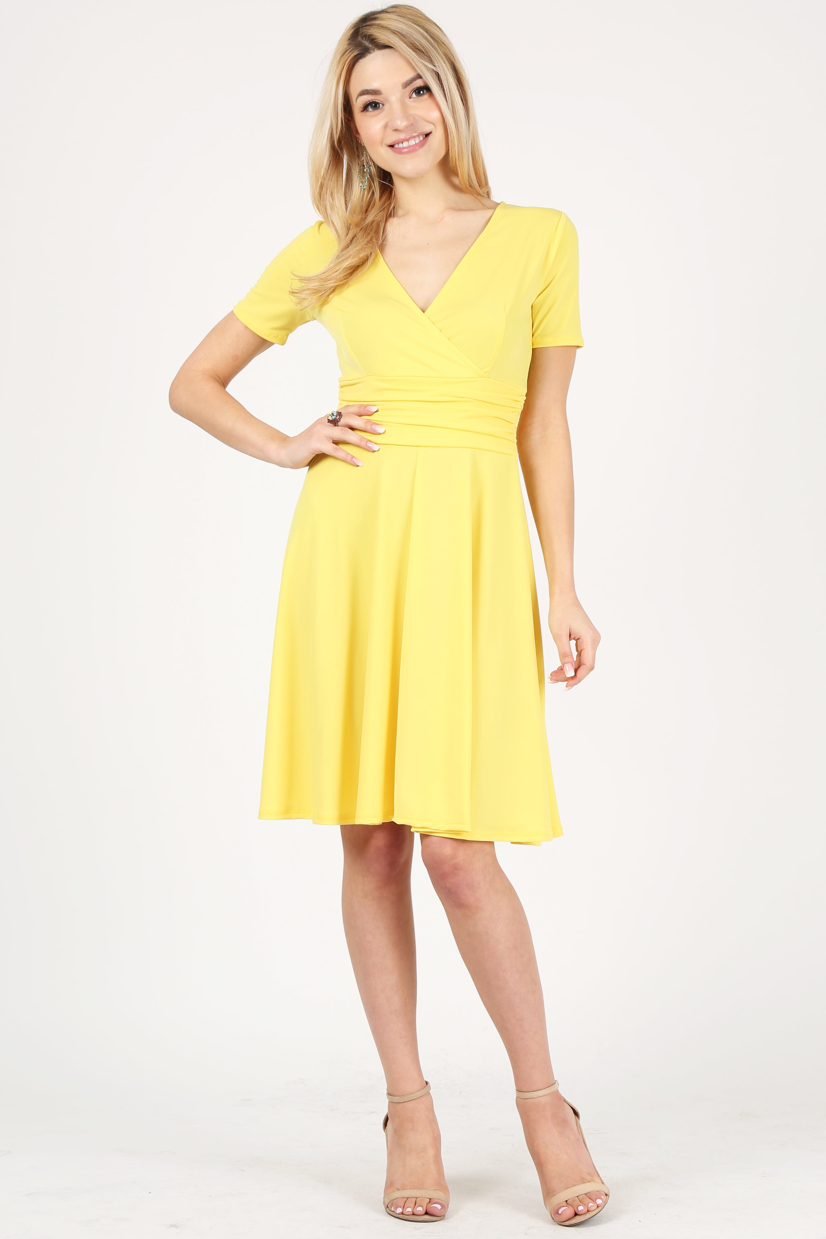 wrap swing dress